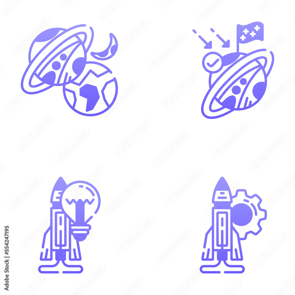 Colorful Space and Astronomy Icons
Colorful Space and Astronomy Icons