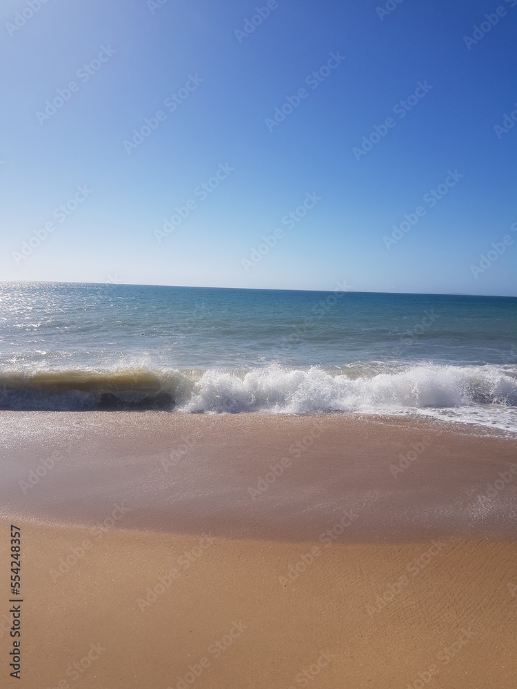 waves on the beach