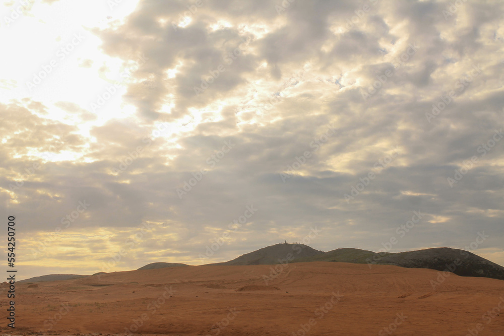 Fototapeta premium Atardecer en el pilon de azúcar, Cabo de la Vela, La Guajira Colombia