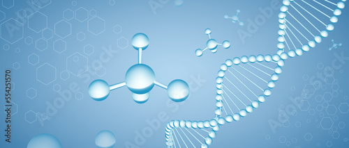 DNA Crystal Model Background