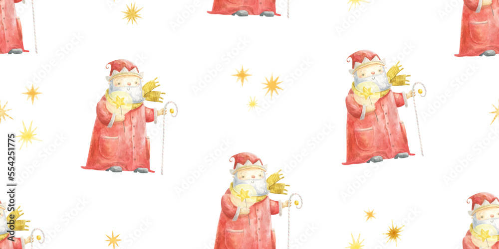 funny endless pattern, seamless wallart with winter holidays, santa, smonam, deer, christmas design and print funny endless pattern, seamless wallart with winter holidays, santa, smonam, deer, christmas design and print