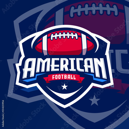 American football logo template,vector illustration