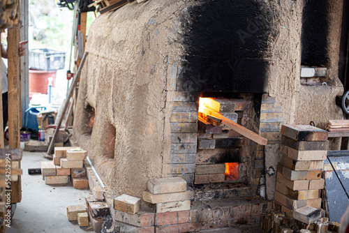 Bilde på lerret An old brick pottery kiln once used to fire clay products