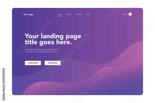 Abstract Gradient Landing Page 1