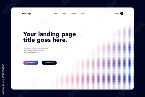 Dotted Corner Landing Page