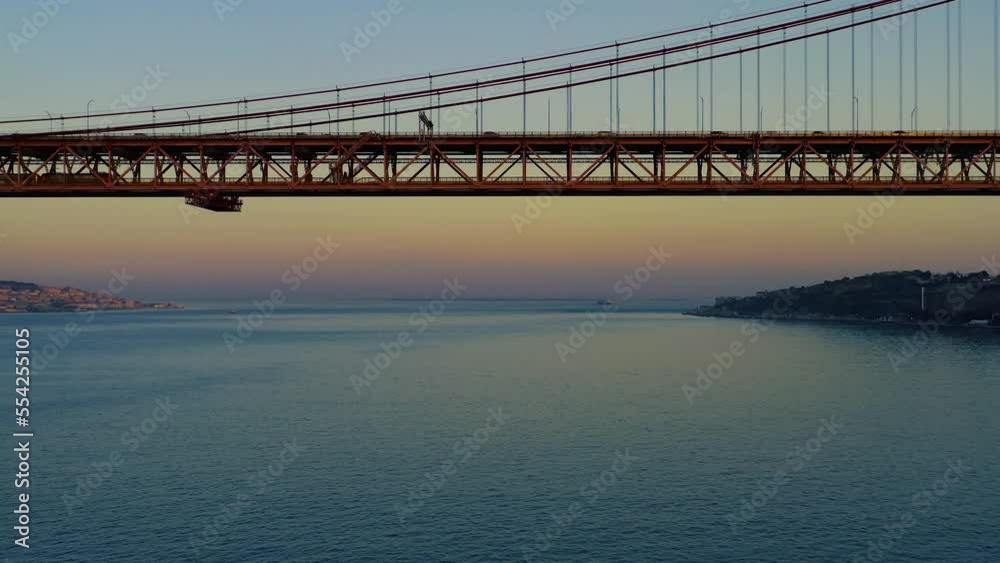 Flying Under Bridge (25th of April / Golden Gate Bridge Lookalike - Lisbon, Portugal) 4K Drone Footage Flying Under Bridge (25th of April / Golden Gate Bridge Lookalike - Lisbon, Portugal) 4K Drone Footage