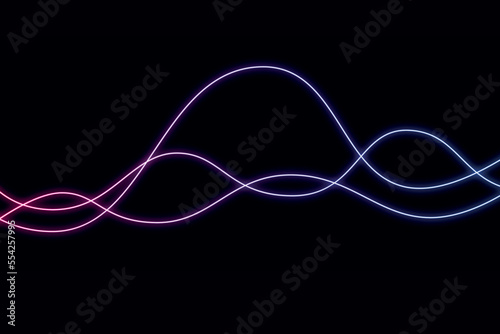 Neon Waves Background