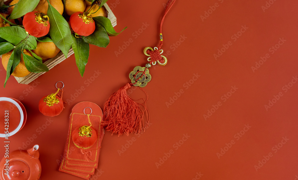 Chinese new year decoration traditional lunar new year red envelopes are considered lucky money during next year