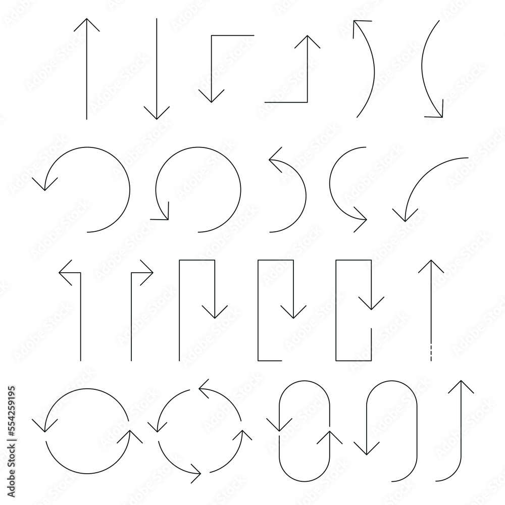 Thin Line Arrows Thin Line Arrows