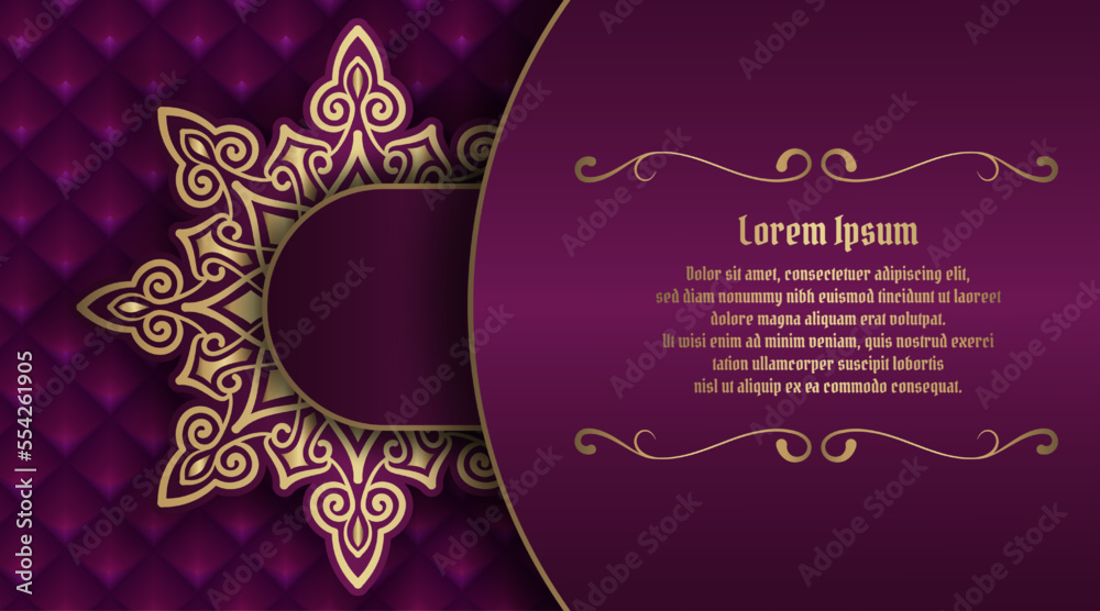 Fototapeta premium luxury background, with mandala ornament