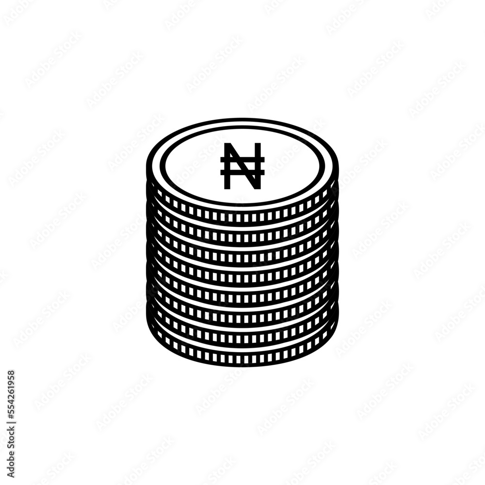 Nigeria Currency Symbol, Nigerian Naira Icon, NGN Sign. Vector Illustration Nigeria Currency Symbol, Nigerian Naira Icon, NGN Sign. Vector Illustration