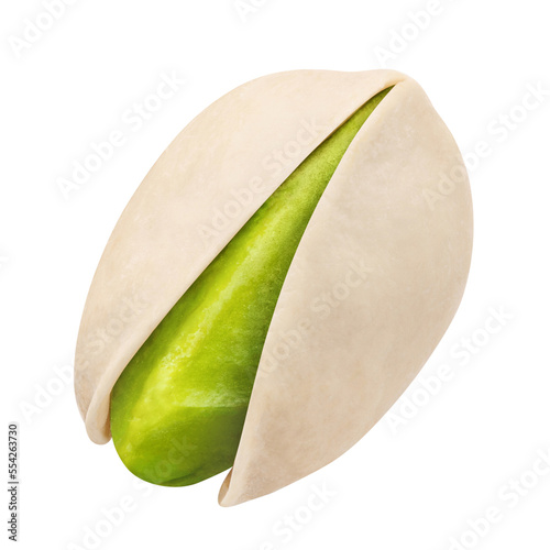 Wallpaper Mural Single pistachio, isolated on white background Torontodigital.ca