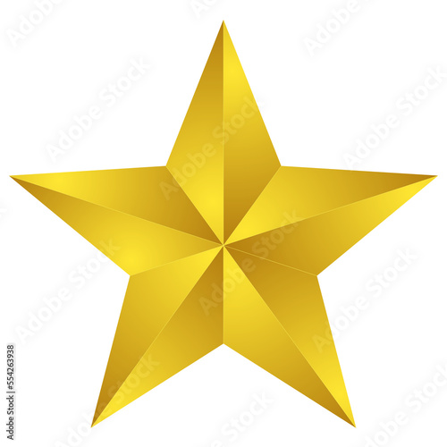 3d PNG gold star  