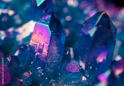 Gorgeous Blue Prismatic Crystal Geode