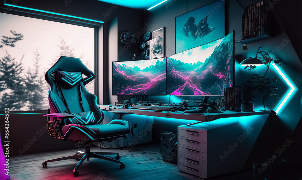 Bạn đang tìm kiếm một hình ảnh đẹp cho phòng chơi game của mình? Hãy xem ngay hình ảnh digital art với máy tính cyber gamer tuyệt đẹp này! Với nhiều chi tiết và màu sắc thú vị, bạn sẽ không thể rời mắt khỏi hình ảnh này.