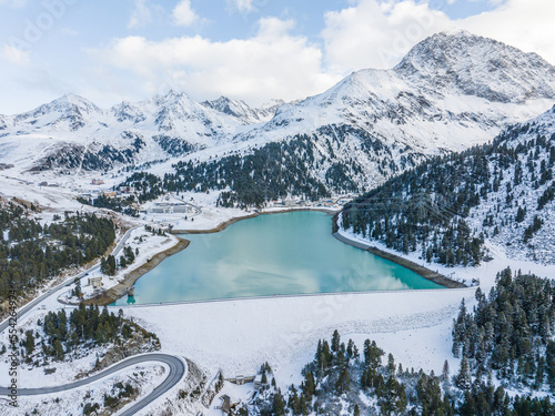 Skiing Resort Kühtai in Tyrol in the Austrian Alps