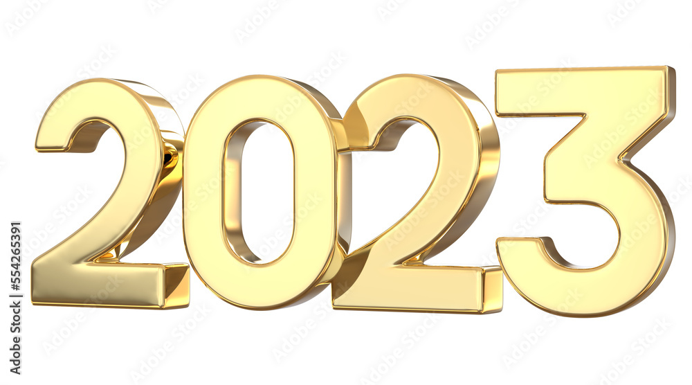 Golden Number 2023 3D Rendering
Golden Number 2023 3D Rendering