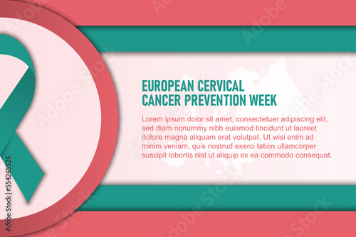 European Cervical Cancer Prevention Week background.