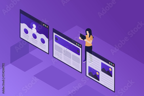 Isometric Browser Windows