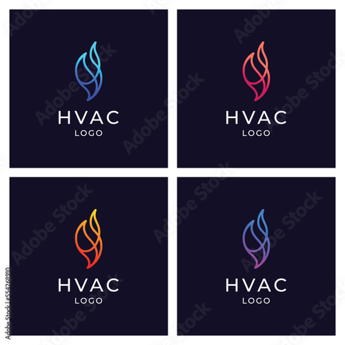 colorful fire and ice logo for HVAC and refrigeration