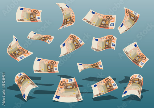 Lluvia de billetes de 50 euros