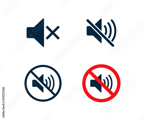 No Sound Sign. Sound volume mute. Sound Off Icon Vector. No sound icon vector