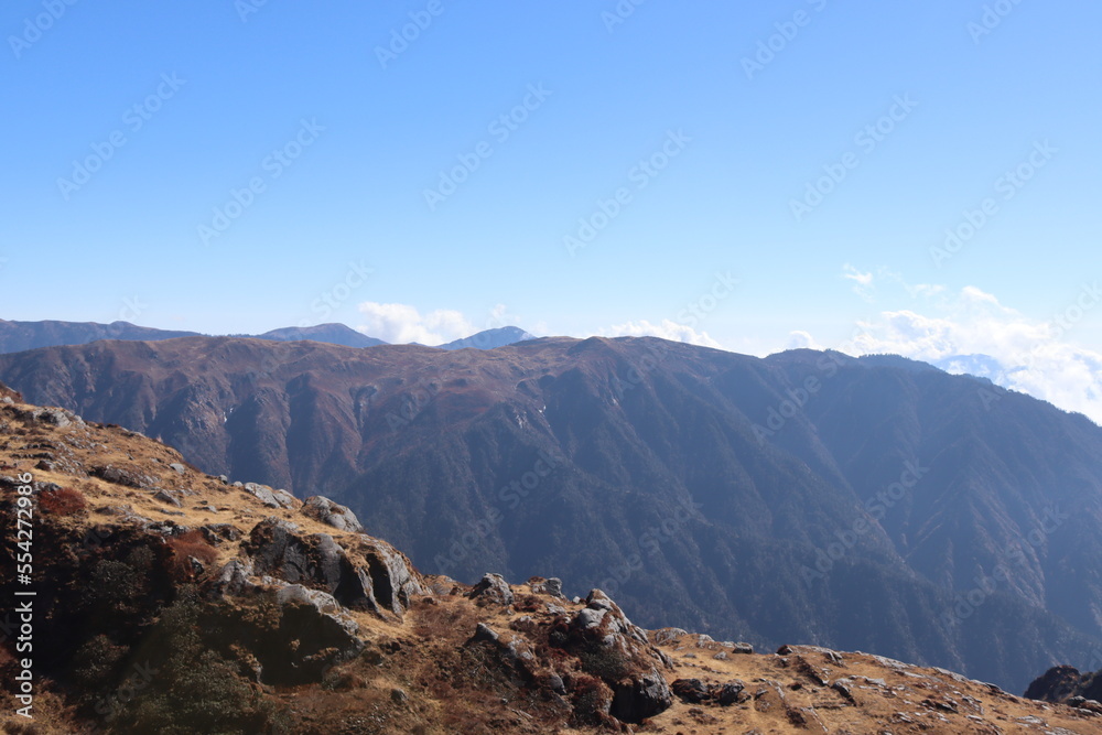 Changu Lake is 145000 feet above sea level and the top mountain of the sight is higher. Some beautiful weather pictures from the top of Changu Lake mountain.