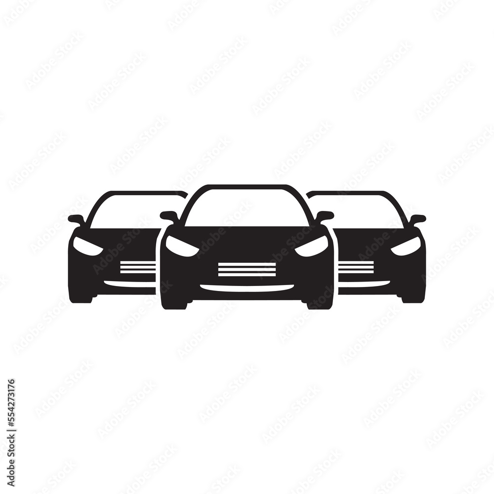 Car icon. Car for sale. New car. Used car. Car dealers. Car sell. Vector icon isolated on white background.