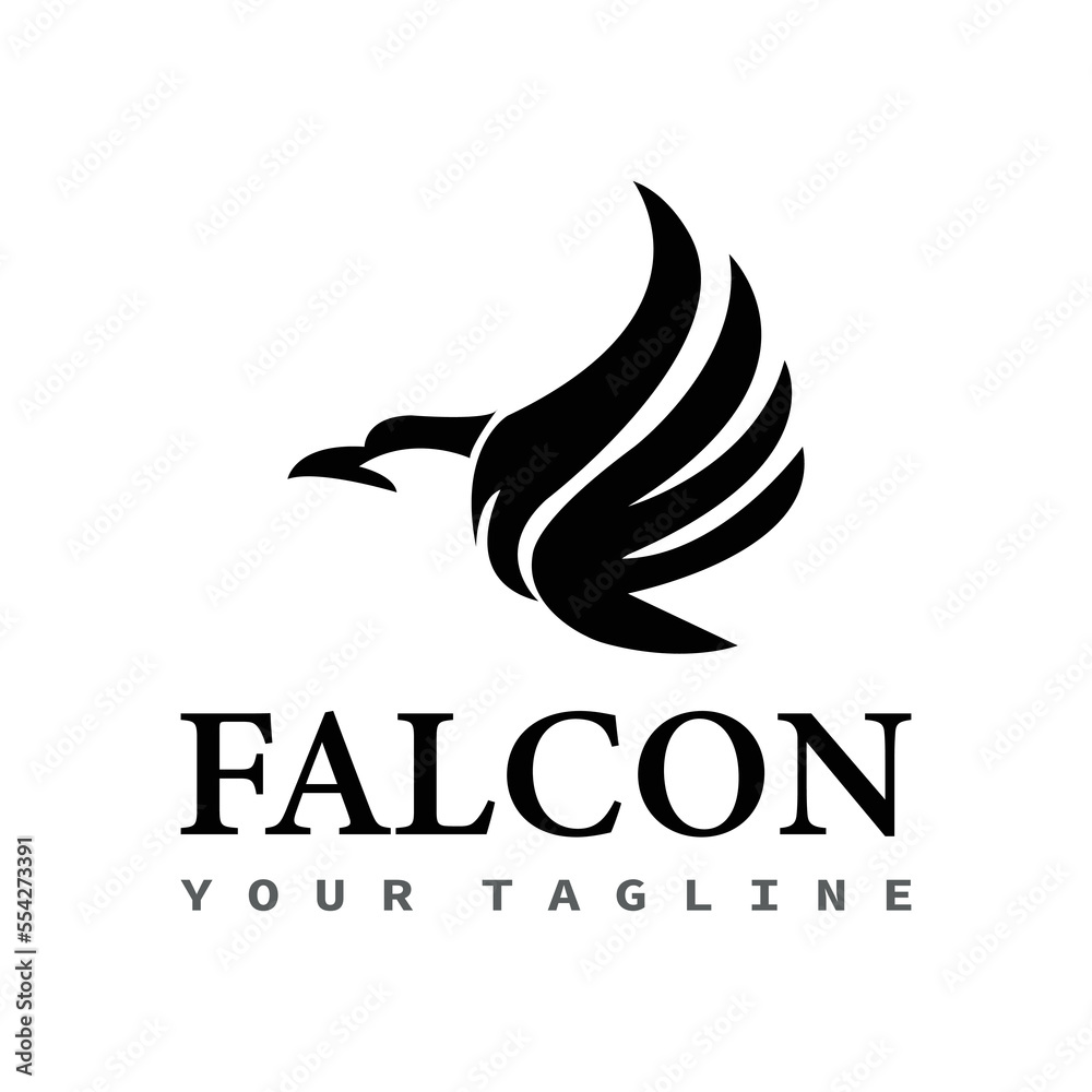 Fototapeta premium falcon Flaying Bird Logo abstract. design template, vector illustration