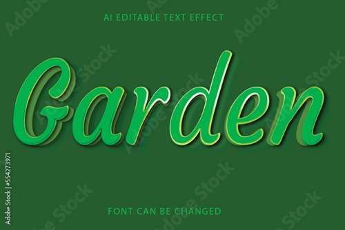 Garden text effect