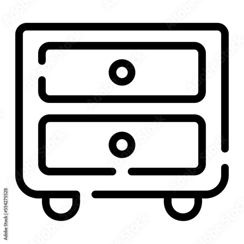 drawers line icon