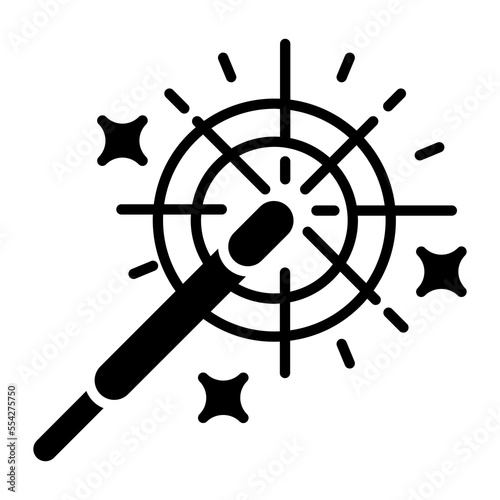 Beautifully designed sparkler icon on white background