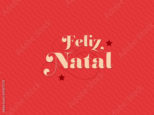 Feliz Natal e Próspero Ano Novo. Vermelho. Feriado. Celebração. Cartão. Bandeira. Vetor.