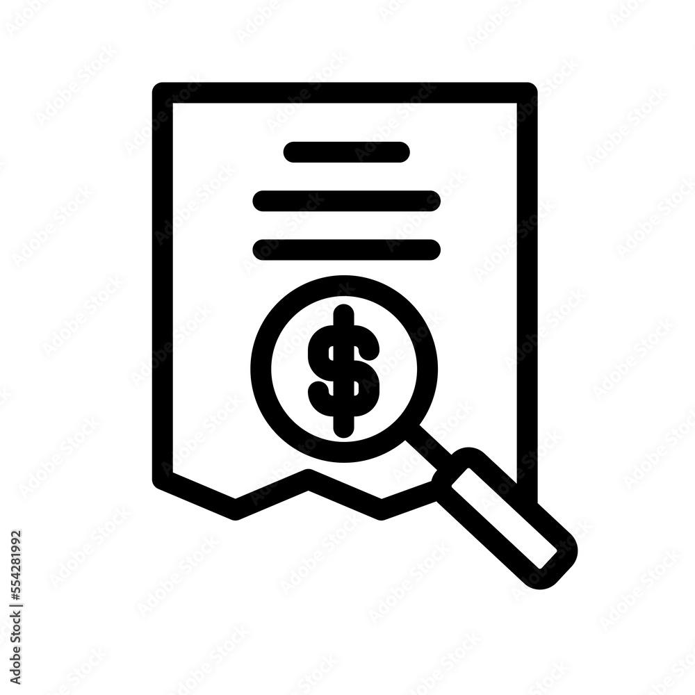 Illustration Vector Graphic of Bill icon Illustration Vector Graphic of Bill icon