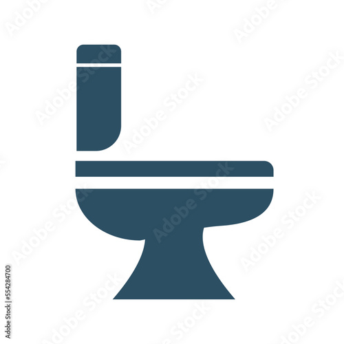 Modern toilet icon. Toilet bowl. Vector.