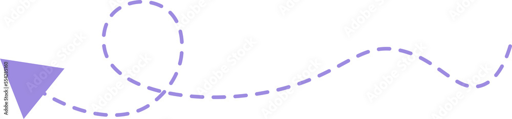 Dashed line arrow Dashed line arrow