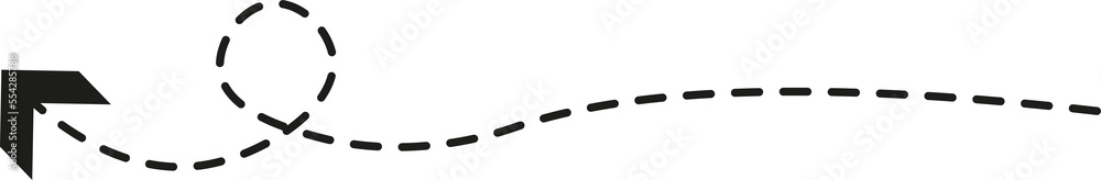 Dashed line arrow Dashed line arrow