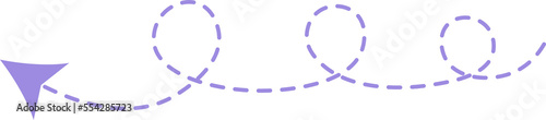 Dashed line arrow