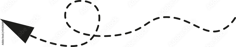 Dashed line arrow Dashed line arrow