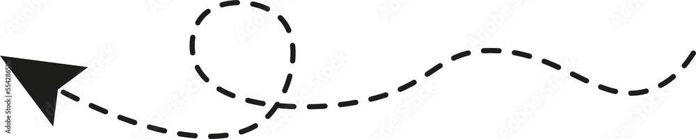 Dashed line arrow Dashed line arrow