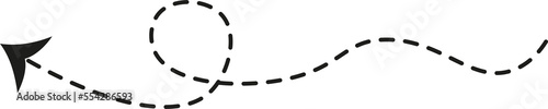 Dashed line arrow