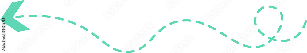 Dashed line arrow Dashed line arrow