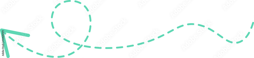 Dashed line arrow Dashed line arrow