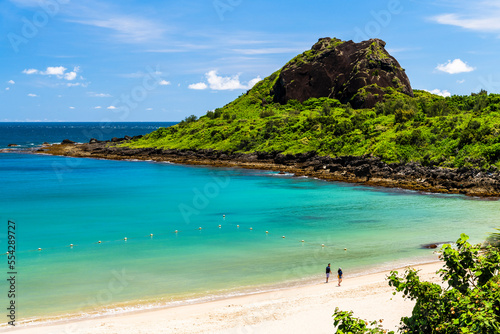 Fototapeta Naklejka Na Ścianę i Meble -  Beautiful view of Little Bay Beach at Kenting National Park, Pingtung County, Taiwan.