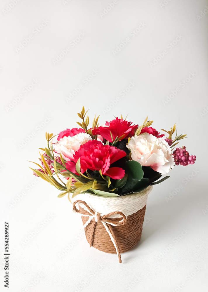 Artificial Flower Isolated on White Background