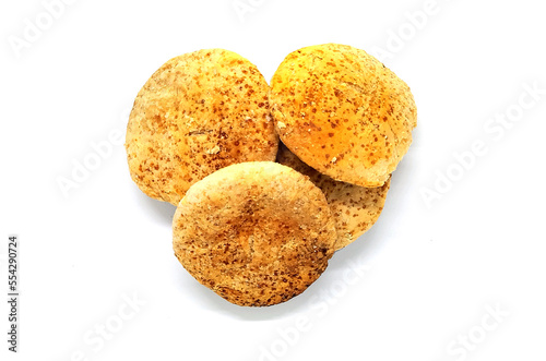 Traditonal bakarkhani biscuit flat bread from Dhaka Bangladesh during the time of Mughal rule and now eaten throughout the rest of the Indian subcontinent. Bakarkhani
