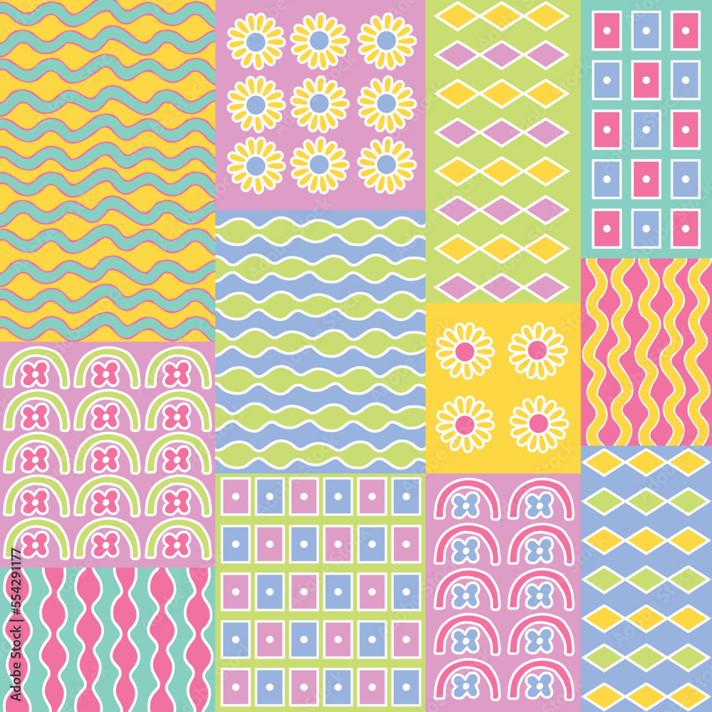 PRINT MIX SEAMLESS PATTERN IN EDITABLE VECTOR FILE