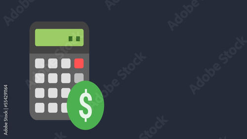 calculator , consumer basket, financial, Shopping till receipt, calculator and cart concept for grocery expenses and consumerism