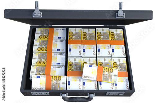 200 euro valigia con soldi photo