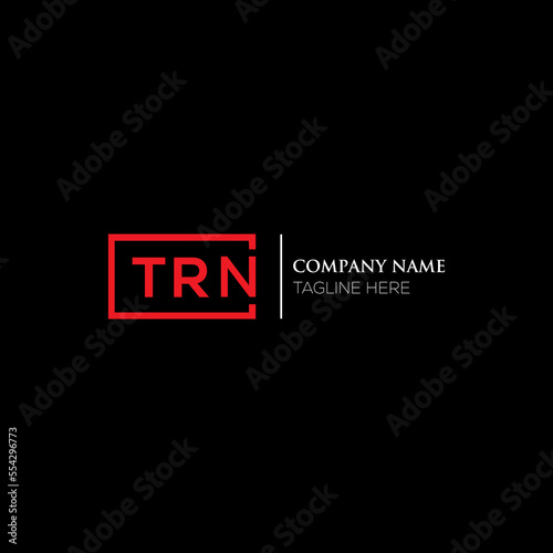 TRN letter logo design on black background. TRN creative initials letter logo concept. TRN letter design. TRN letter design on white background. TRN logo vector.
